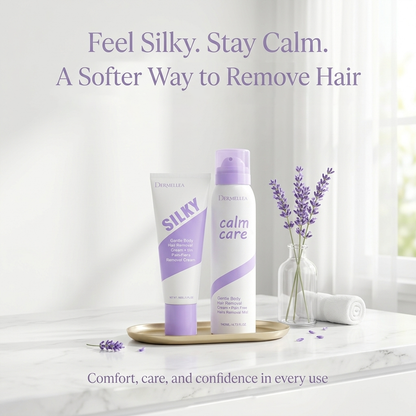 Dermellea Bikini Hair Removal Cream & Mousse Set – Pain-Free, Gentle & Fast for Sensitive Skin