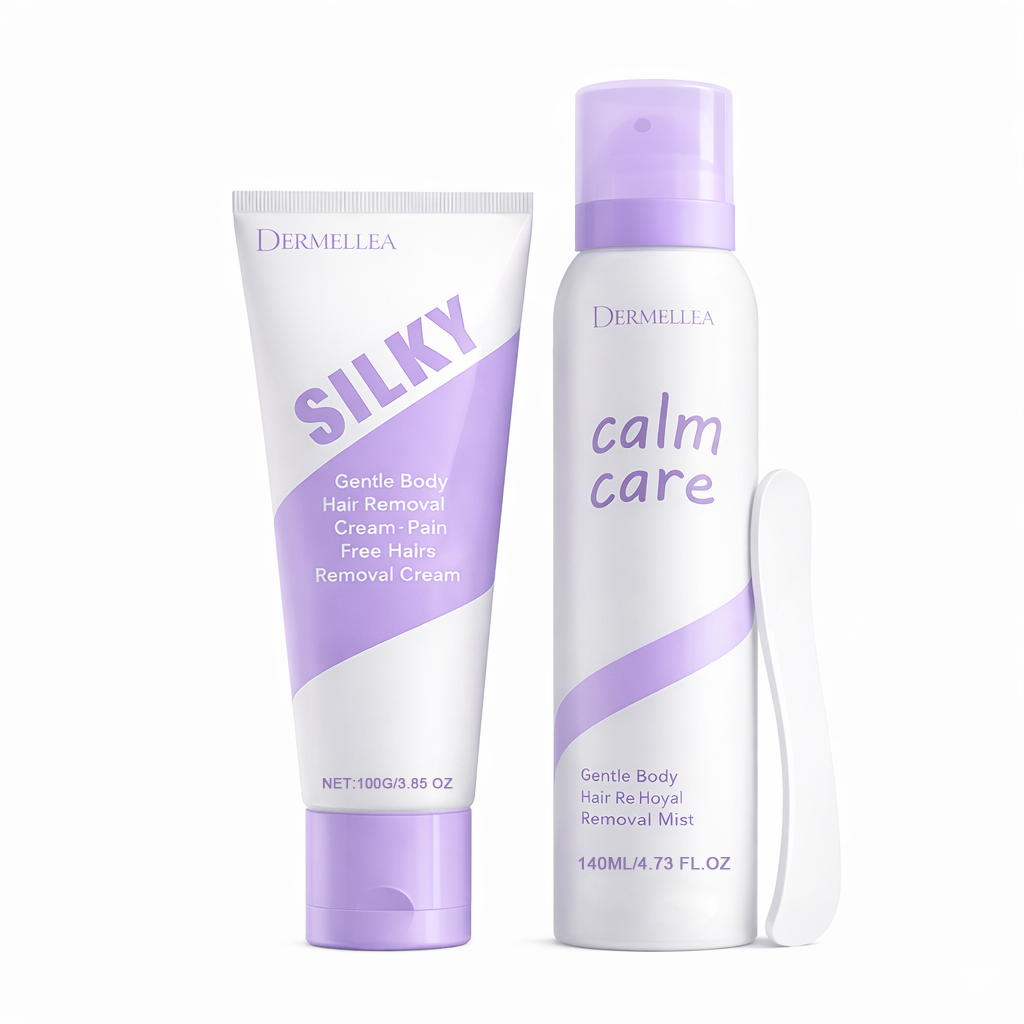 Dermellea Bikini Hair Removal Cream & Mousse Set – Pain-Free, Gentle & Fast for Sensitive Skin