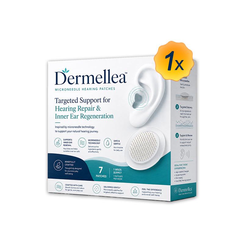 Dermellea™ HEARING REPAIR MICRONEEDLE PATCHES ✅ Targets Hearing Loss, Tinnitus, Ear Infections, Balance Disorders, and Age-Related Ear Degeneration.