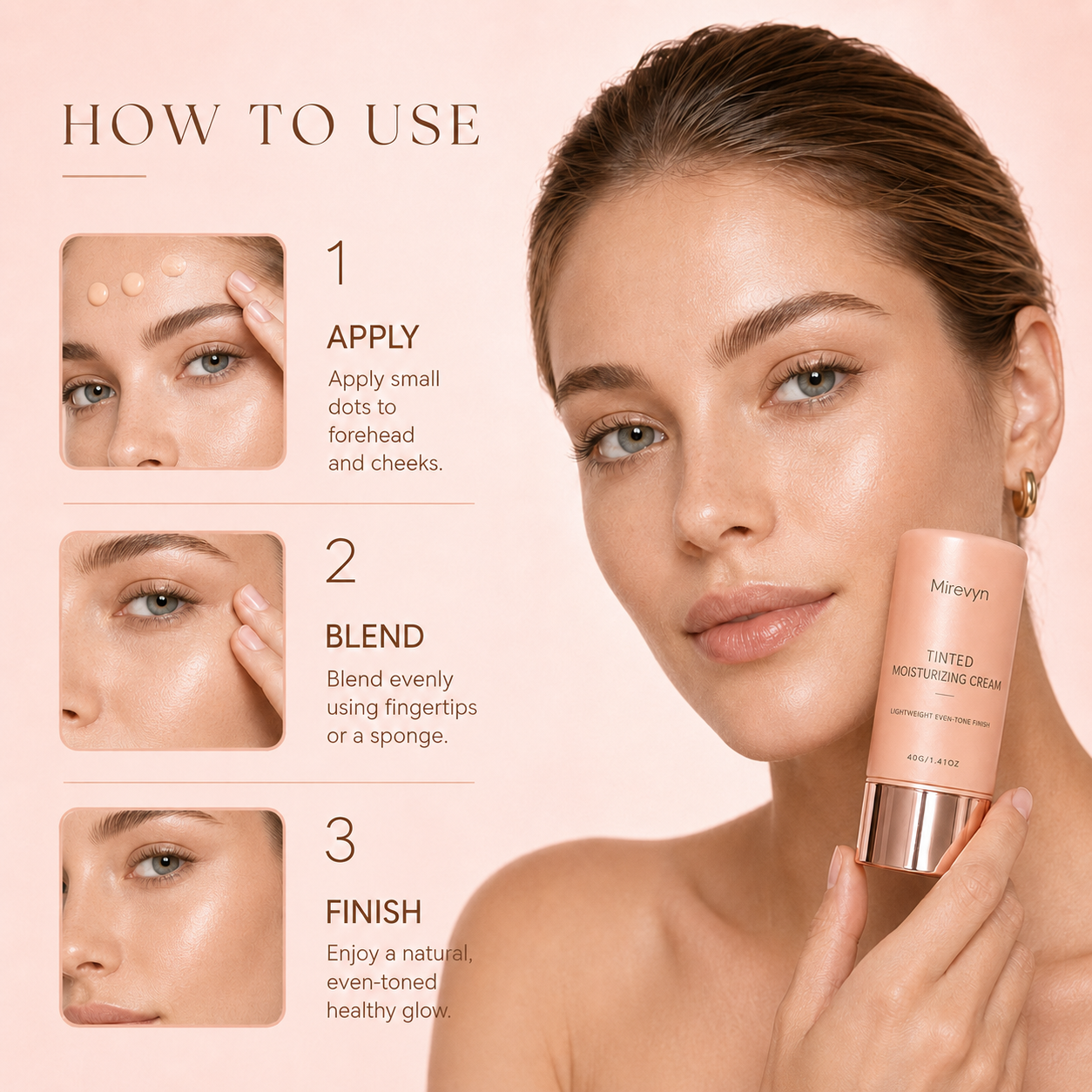 Mirevyn CC Tinted Serum –✨ Color-Correcting Hydration for Even-Looking Skin