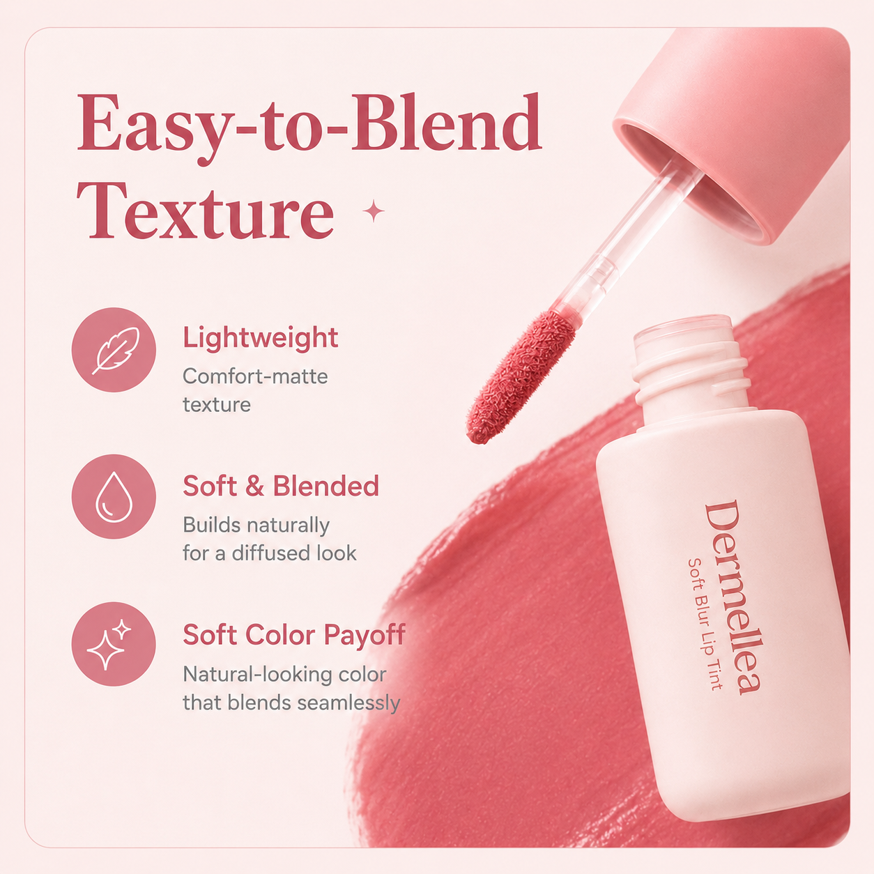 Last Day Buy 1 Get 1 Free Dermellea Soft Blur Lip & Cheek Tint