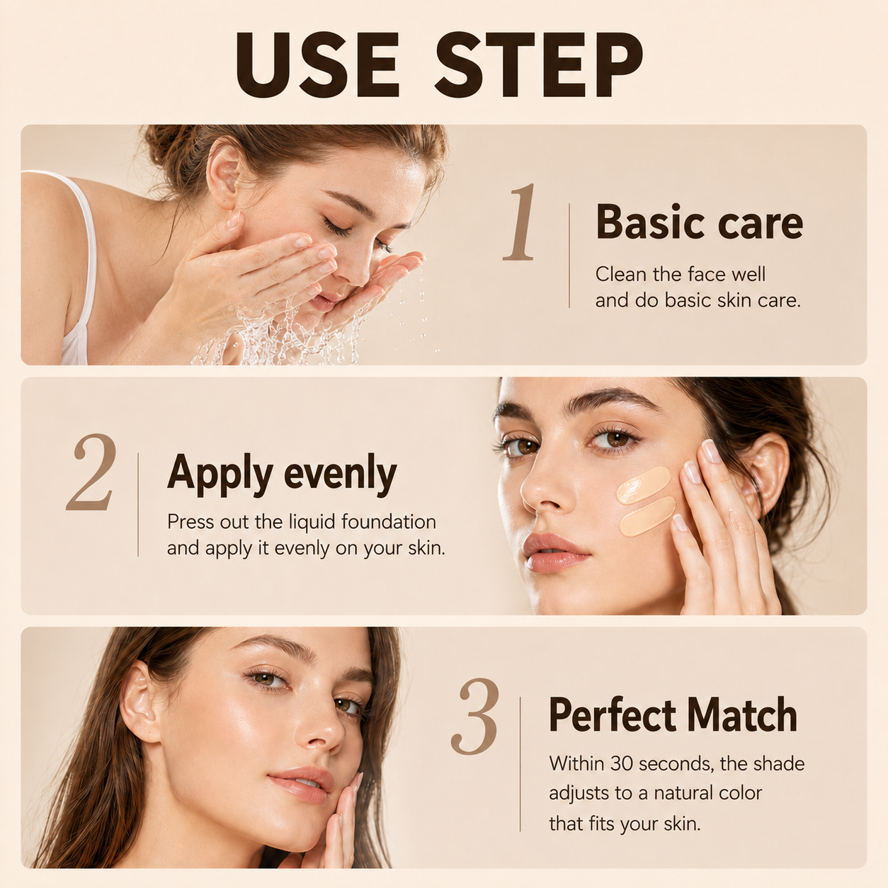 Dermellea 4-in-1 Color Changing Foundation Serum