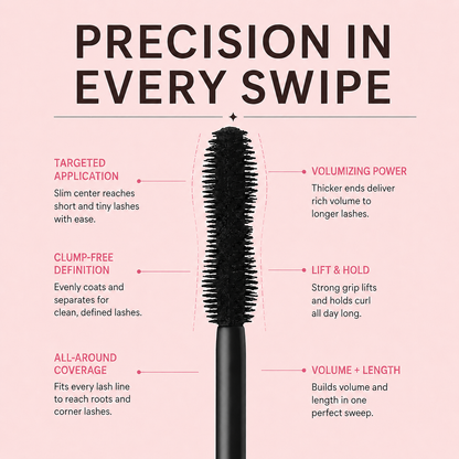 ⚡Last Day Buy 1 Get 1 Free❤️‍🔥Peauvelle Lengthening & Volumizing Mascara