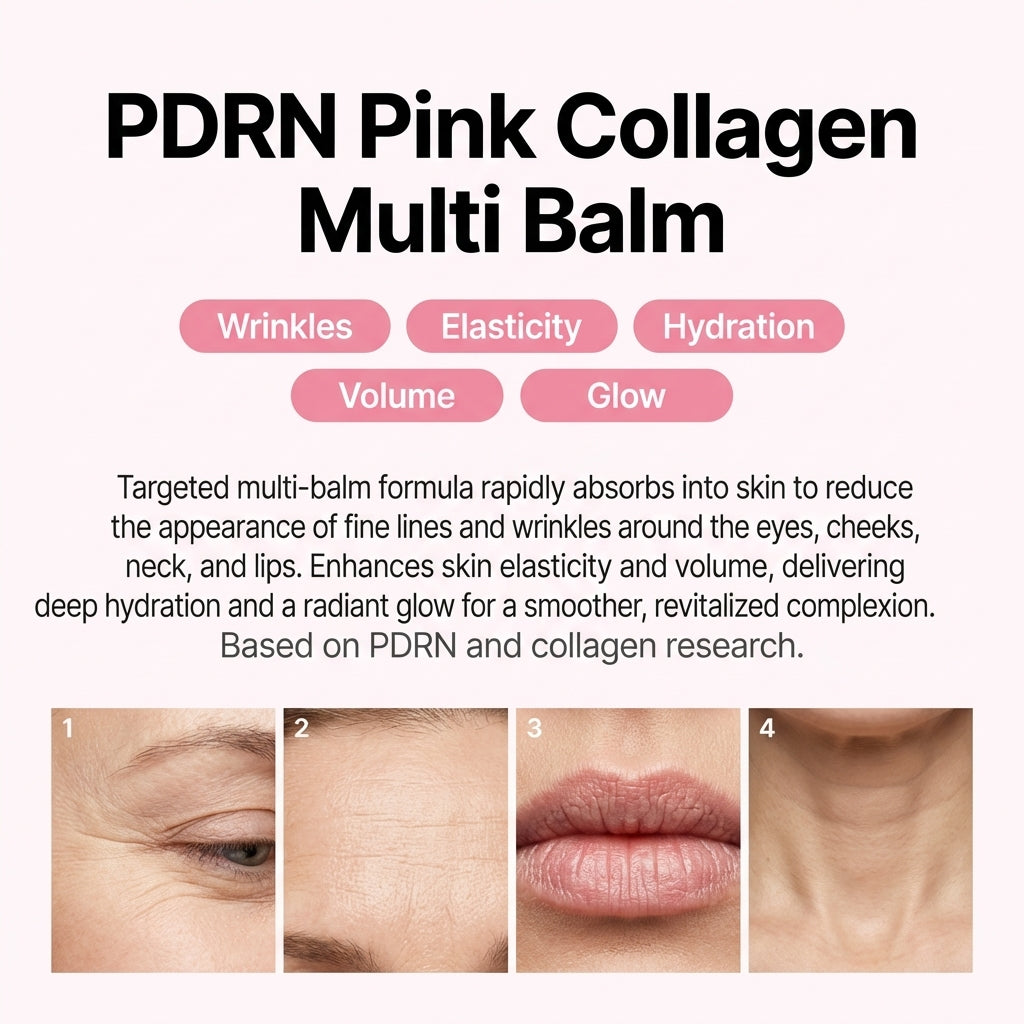 Dermellea Pink Collagen Plumping Multi Balm – Firm, Smooth & Youthful Skin