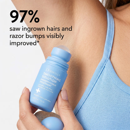 Dermellea Smoothing Solution Roll-On Treatment for Ingrown Hairs, Razor Bumps & Rough Post-Shave Skin