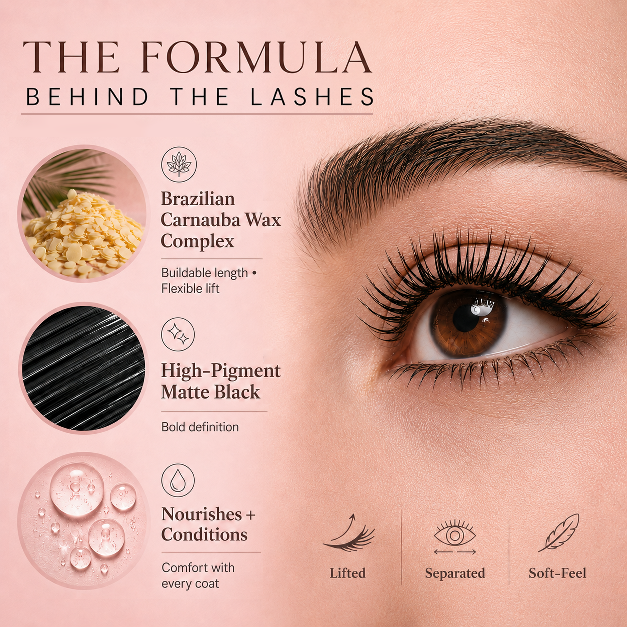 ⚡Last Day Buy 1 Get 1 Free❤️‍🔥Peauvelle Lengthening & Volumizing Mascara